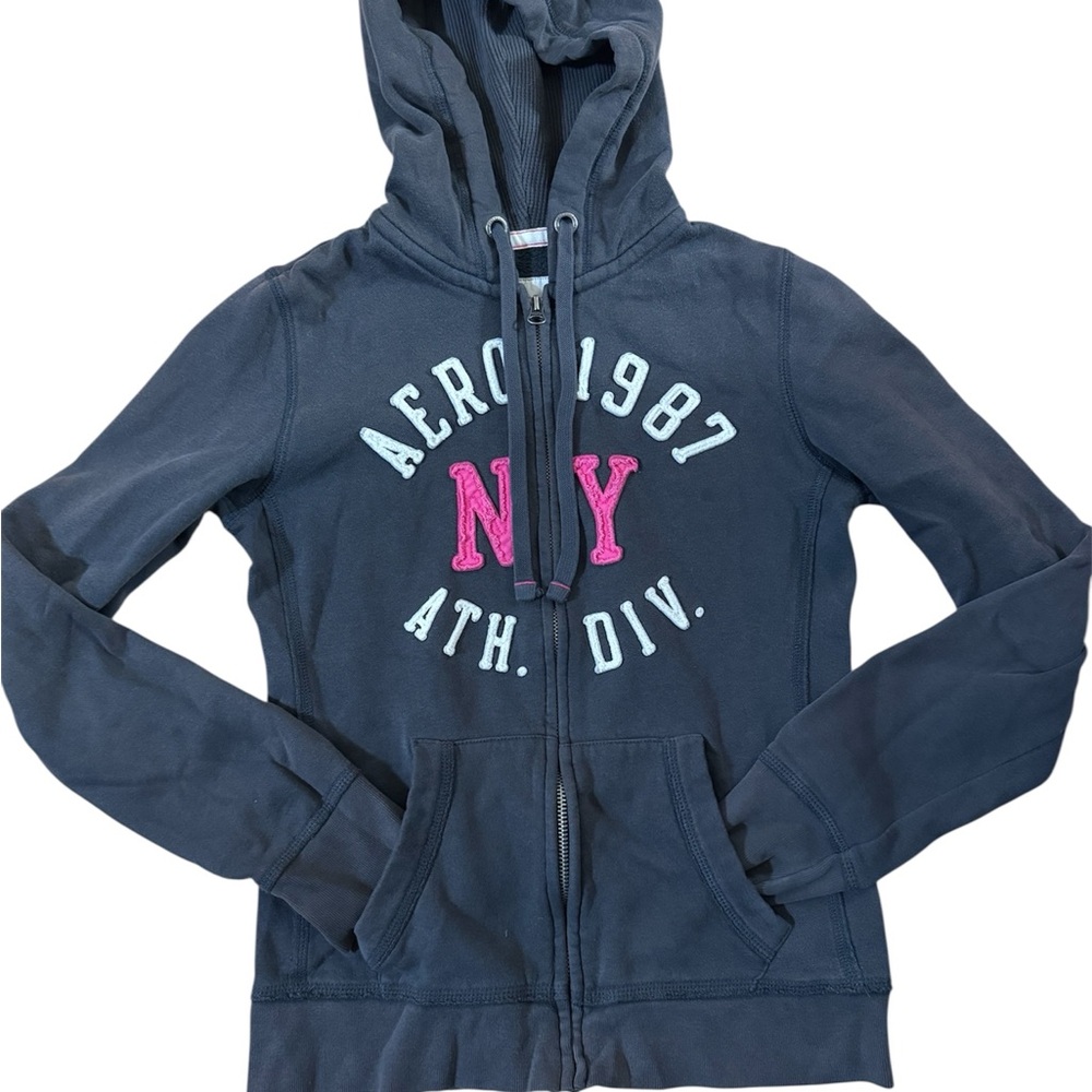 Womens/teen Navy Aeropostale Hoodie Jacket